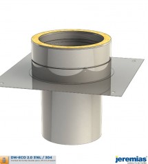 Conduit de cheminée double paroi inox - Kit extérieur TEC-DW-Standard -  Ø150mm